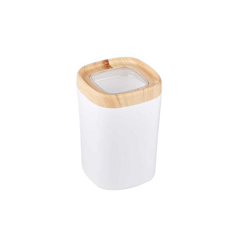 Mugiss Bonny Storage Box Wooden Veneer Cover Colorful Hopper 1 Lt M-ESK-0212