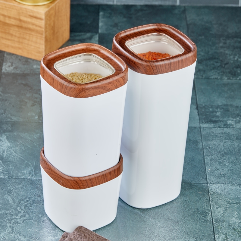 Mugiss Bonny Storage Box Wooden Veneer Cover Colorful Hopper 1 Lt M-ESK-0212