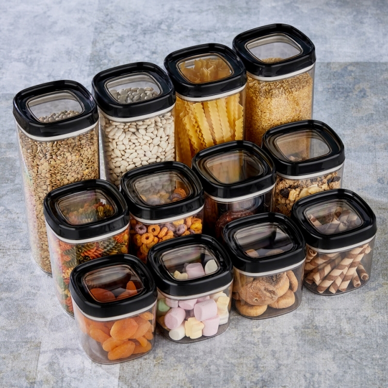 Mugiss Bonny Erzak Saklama Kabı 3lü Set 1,8Lt 1Lt 600Ml M-ESK-1001