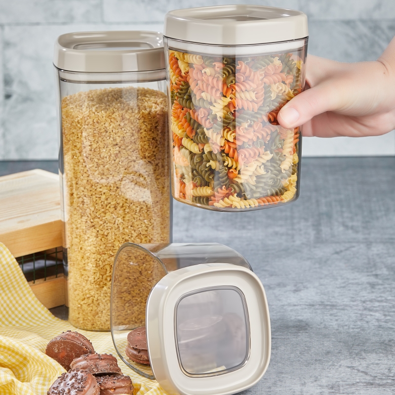 Mugiss Bonny Erzak Saklama Kabı 3lü Set 1,8Lt 1Lt 600Ml M-ESK-1001