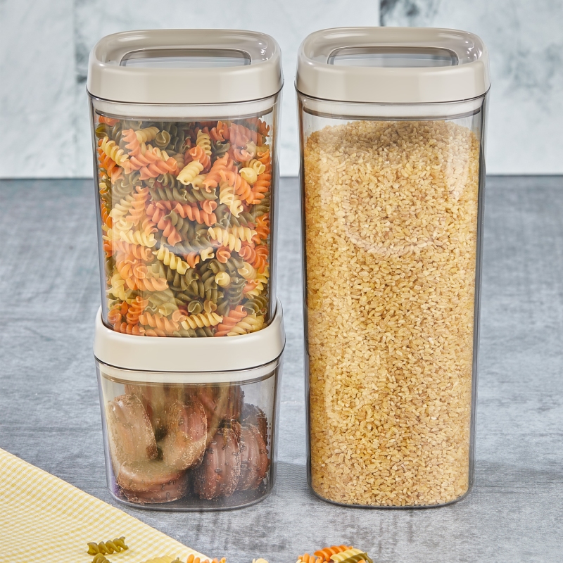 Mugiss Bonny Erzak Saklama Kabı 3lü Set 1,8Lt 1Lt 600Ml M-ESK-1001