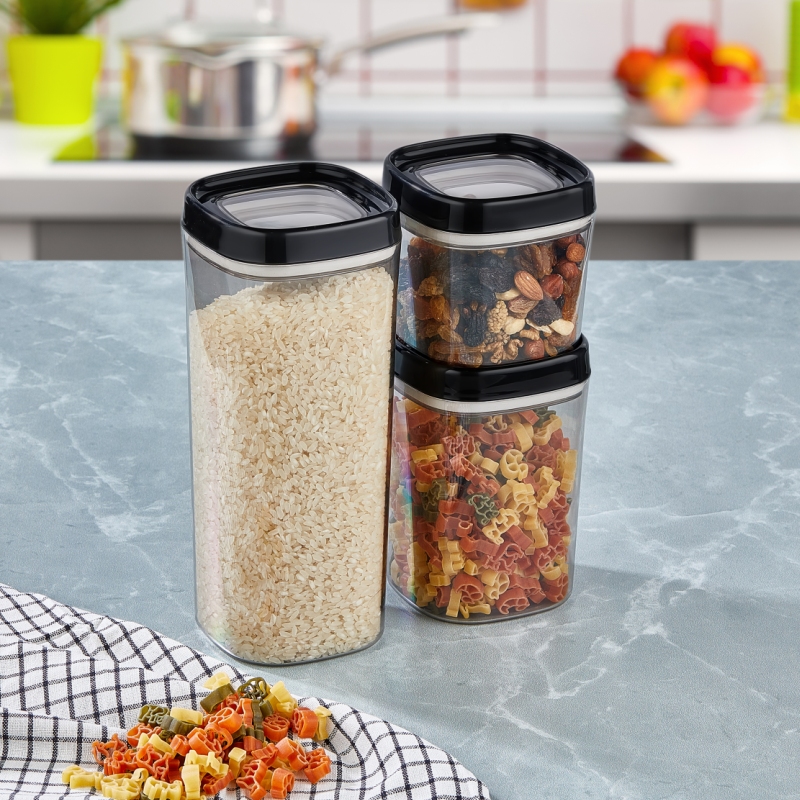 Mugiss Bonny Erzak Saklama Kabı 3lü Set 1,8Lt 1Lt 600Ml M-ESK-1001