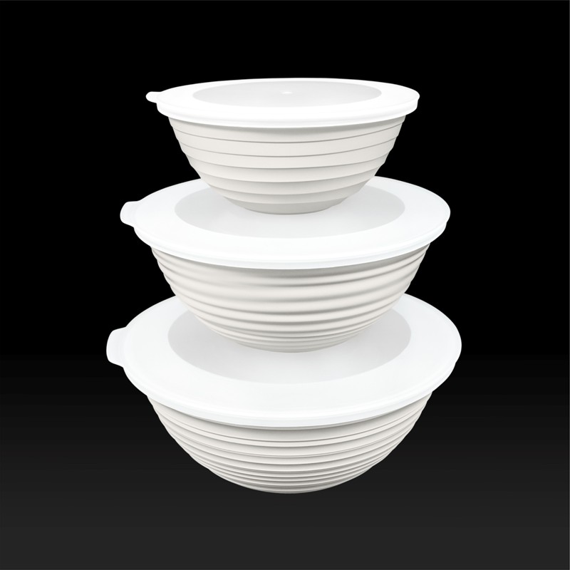 Mugiss Galaksi Desenli Kapaklı Kase 3Lü Set 3Lt 2Lt 1Lt M-KAG-3001