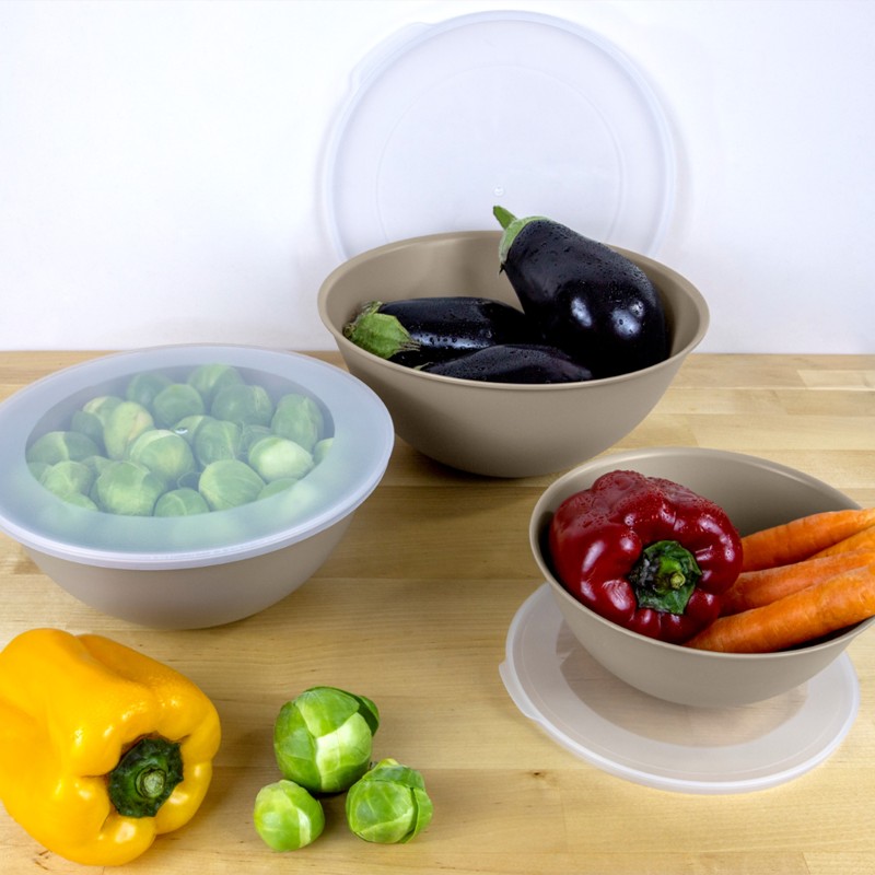 Mugiss Lunar Kapaklı Kase 3Lü Set 3Lt 2Lt 1Lt M-KAL-3001