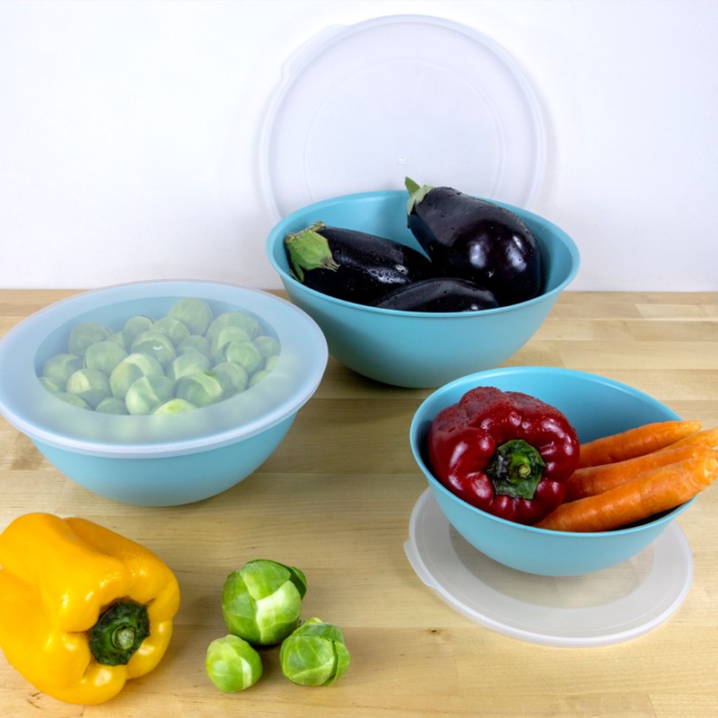 Mugiss Lunar Kapaklı Kase 3Lü Set 3Lt 2Lt 1Lt M-KAL-3001