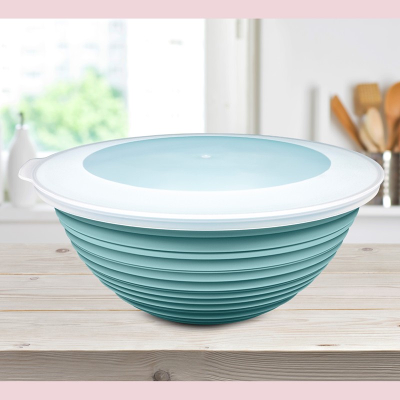 Mugiss Satürn Desenli Kapaklı Kase 3 Lt M-KAS-1001