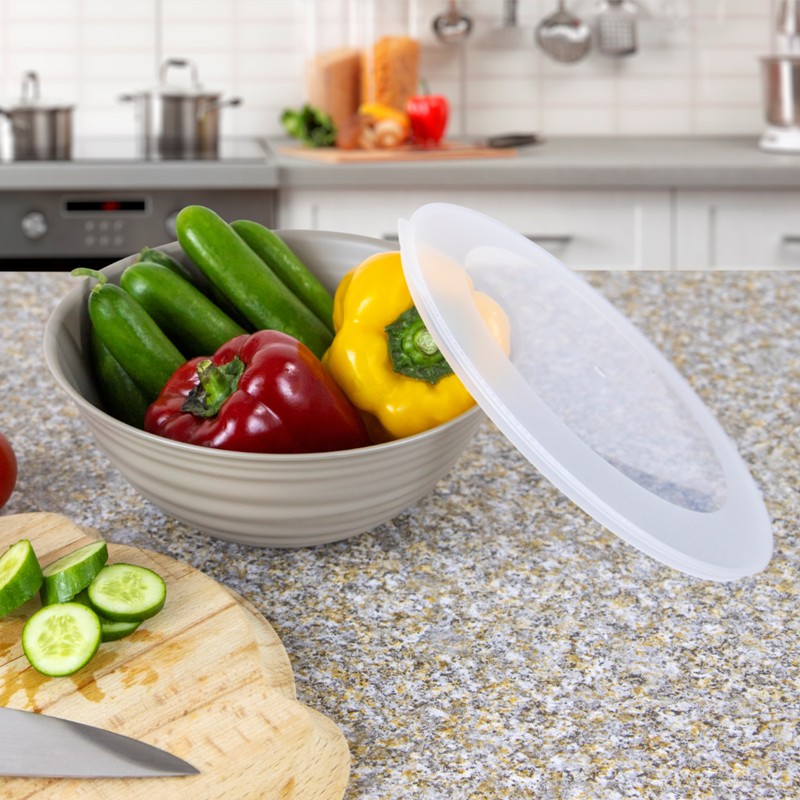 Mugiss Uranüs Desenli Kapaklı Kase 2 Lt M-KAU-1001