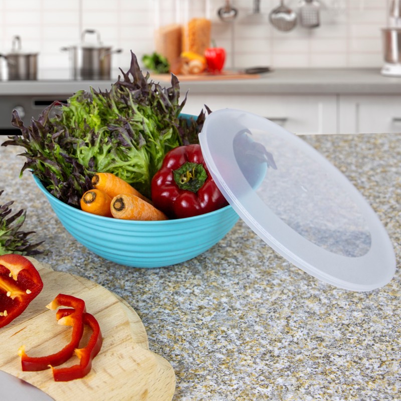 Mugiss Uranüs Desenli Kapaklı Kase 2 Lt M-KAU-1001